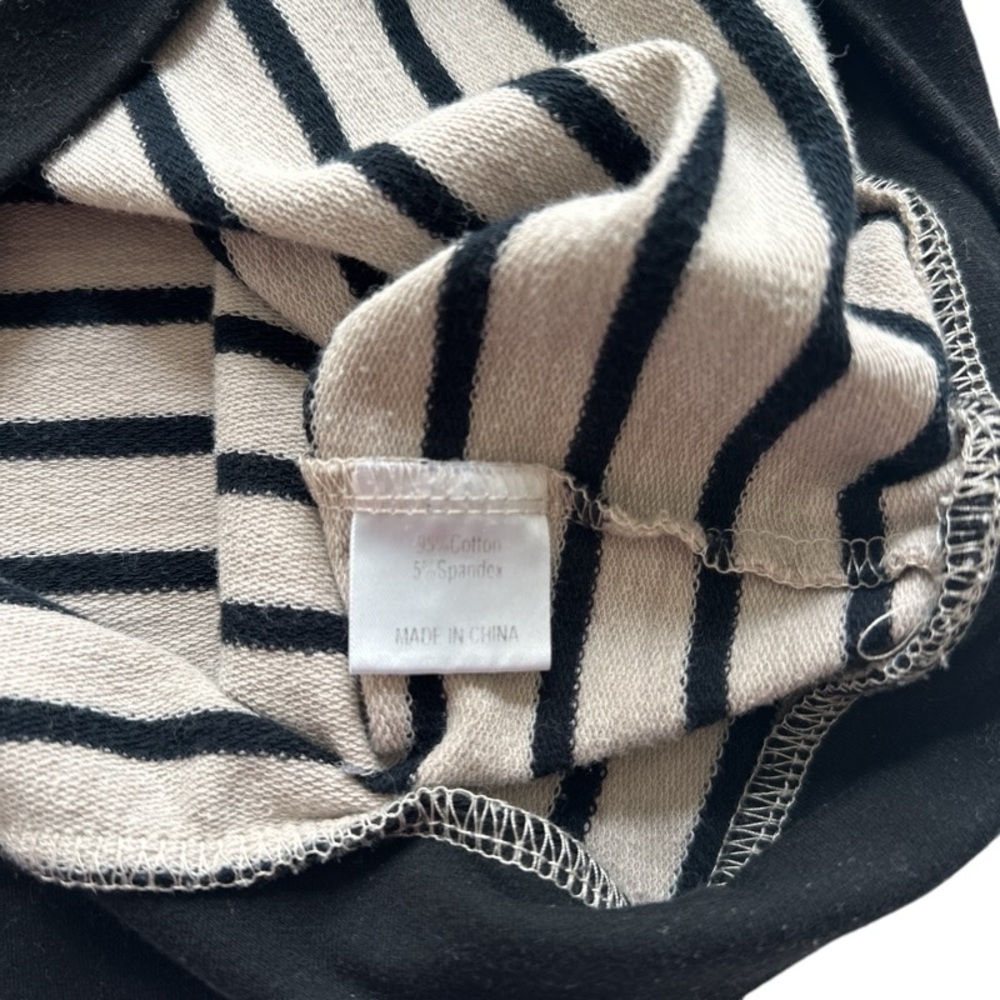 A Dip Of Darling Striped Double Hoodie Sweatshirt Size Large - Picture 5 of 5